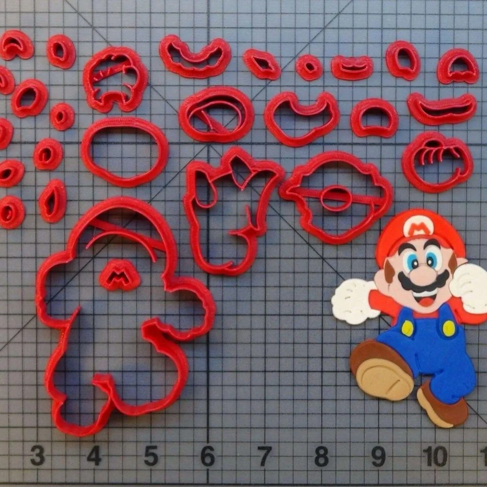 Super Mario Full Body Cookie/Fondant Cutter 4”